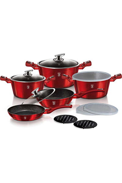 Berlinger Haus Bh-7030 Burgundy Cookware Set