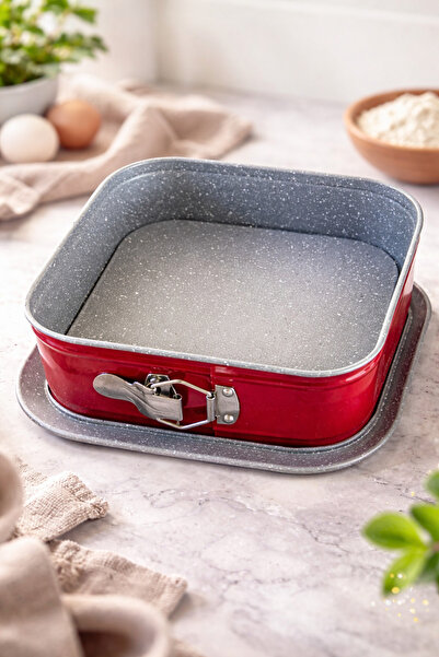 Swan Square baking tray, granite interior, with removable handles,