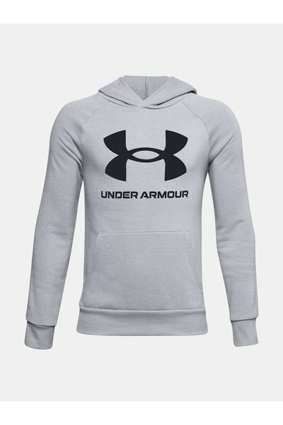 Under Armour Mikina RIVAL POLAR HOODOR-GRY