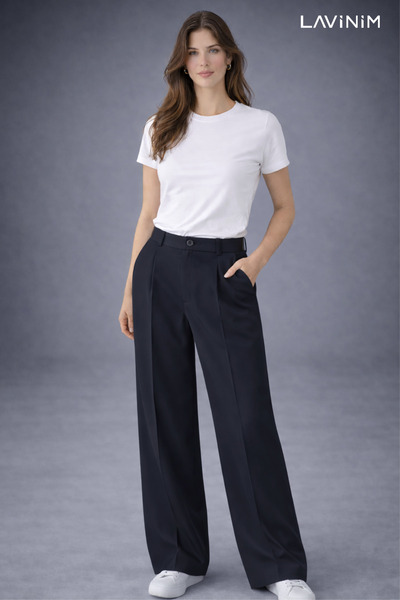 LAVİNİM Premium Cotton T-Shirts & Oversized Palazzo Pants Comfortable Stylish...