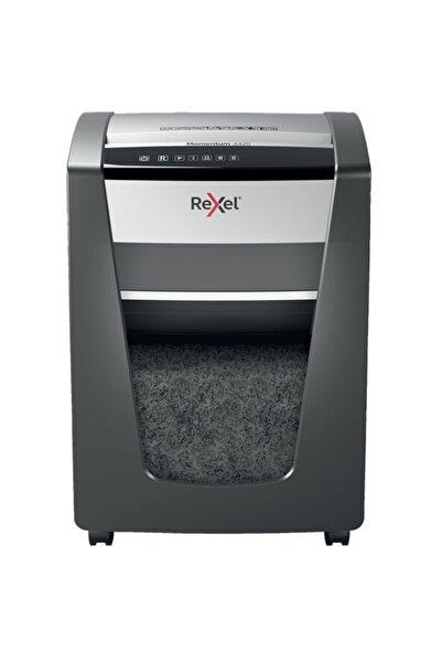 Rexel MOMENTUM X420, P4, cross-cut (confeti), 20 coli, cos 23l, Negru