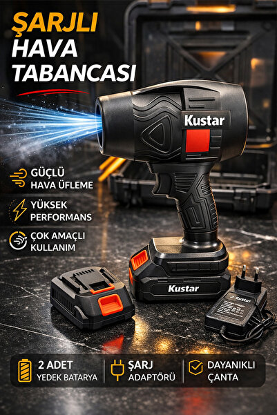 KUSTAR Şarjlı Hava Tabanca Elektrikli Hava Üfleyici Blower Bilgisayar & Araç ...