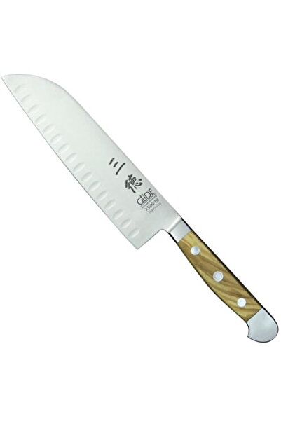 GÜDE Alpha Santoku 18 cm lemn de măslin