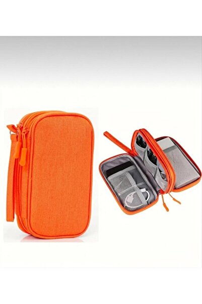 zyc 3-Layer Double Zipper Digital Accessory and Cable Organizer Portable Clut...