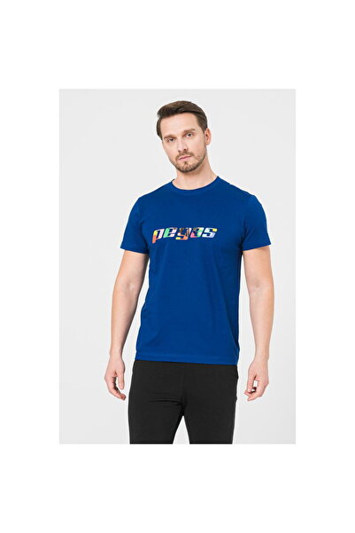Pegas Multicolor Logo T-Shirt for Men Royal