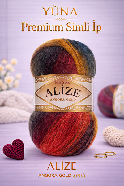 Alize نسيج أنغورا سترة باتيك ذهبية سترة خيط حياكة للسترة 3368