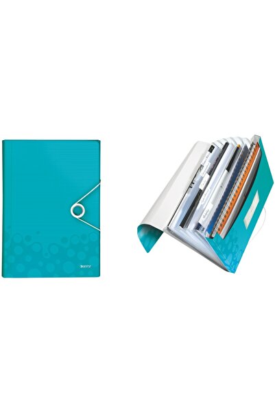 Leitz Wow Project Folder, PP - Metallic Turquoise
