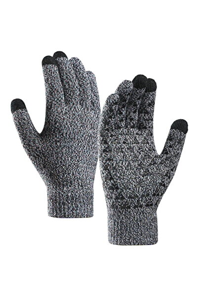 Iwarm Men's Gloves - (ST0018) - Black / Grey