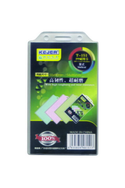 Kejea Suport PP, pentru carduri, 55 x 90mm, vertical cu sistem de agatare, 10...