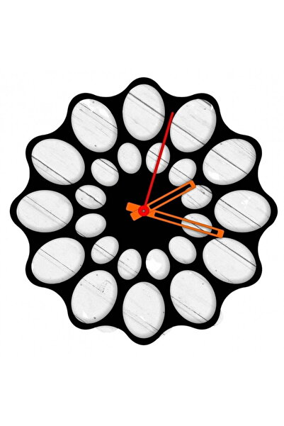 Vivatechnix Metal Wall Clock Krodesign KRO-1094, diameter 50 cm, black