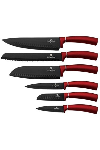 Berlinger Haus 6-piece knife set BH/2542 Metallic Line Burgundy Edition, meta...