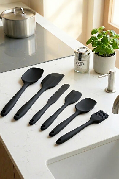 Ela&Elis Arvenza Silicone Kitchenware Set 6 Pieces Heat Resistant Spatula Spo...