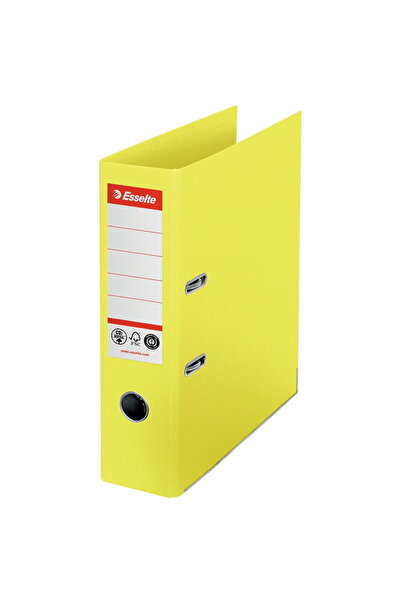 Esselte No.1 Power Recycled Binder, CO2 Neutral, A4, 75 mm, Yellow