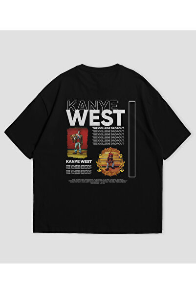 SVART WEAR Kanye West - The College Dropout T-shirt με σχέδιο άλμπουμ Unisex ...