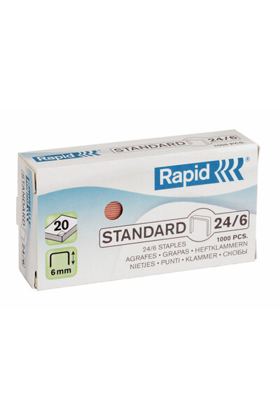 Rapid Capse 26/6, 1000 buc/cutie, Standard