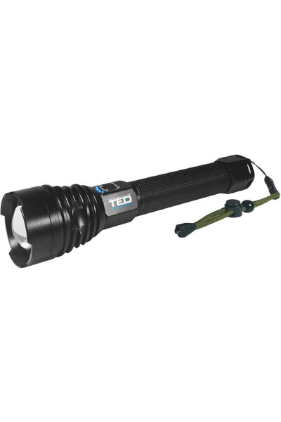 TED Electric Lanternă cu baterie litiu L18650x2 LED metalic cu zoom XPH90 180...