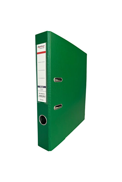 Optima A4 Binder, PP/Paper, Metal Edge, 50 mm, Budget - Green
