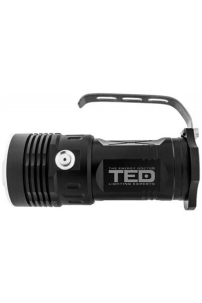 TED Electric Lanternă din aluminiu de 10W cu 4 baterii 18650