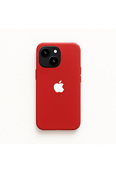 DEMİNA iPhone 14 Plus / 15 Plus Compatible Velvet Launch Case with Logo Inside