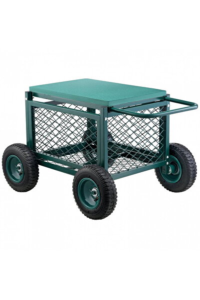 Vivatechnix Multifunctional Garden Trolley with Seat