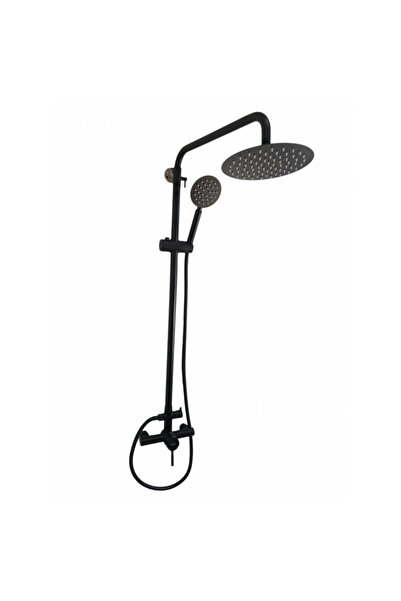 Mixxus Coloană de duș SUS-003-J NEAGRĂ 20 cm cu baterie și duș manual, pentru...