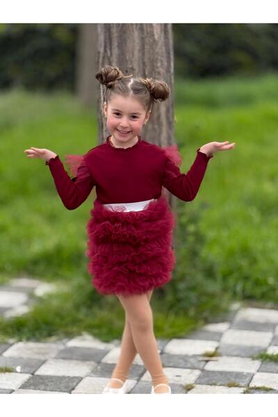 YİGİT BUTİK Girl's Tulle Tutu Skirt Set – Stylish and Princess Model