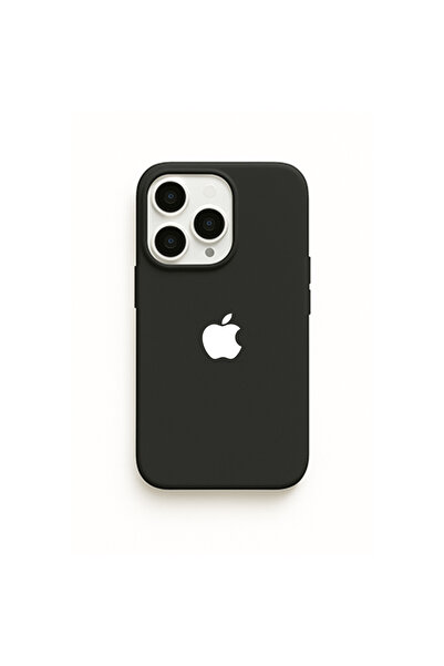 LivaLime iPhone 13 Pro Max Uyumlu Beyaz Logo Baskılı İçi kadife Lansman