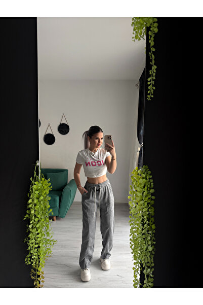 by SLA boutique Women's Casual Wide Leg Pants with Elastic Waist and Drawstri...