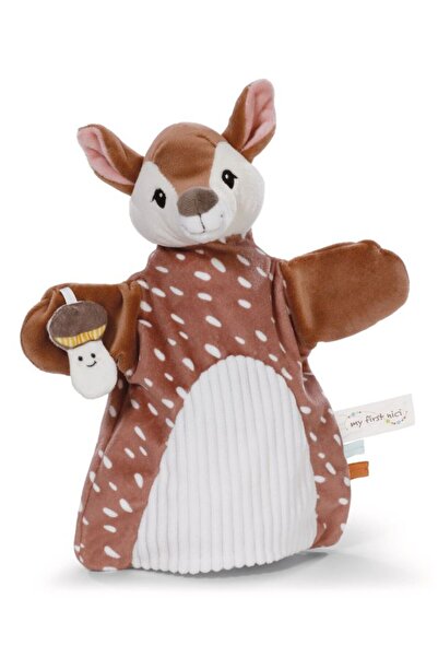 NİCİ Căprioară 2 în 1 – Prima păturică de atașament cu jucărie de mână (0+)