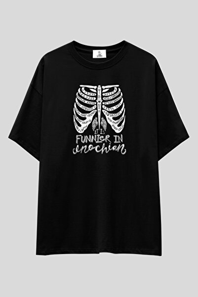 UmbraWear Supernatural "Enochian" majica prevelikog kroja | Unisex 100% pamuk...