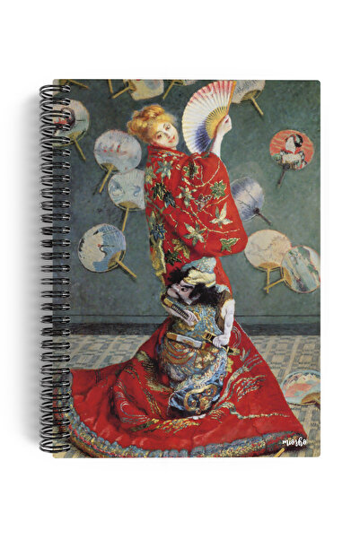 miosho Claude Monet/Madame Monet in a Japanese Kimono,1876 | Spiralli Defter ...