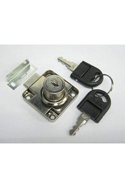 KAYRA LEATHER CRAFT Klc Nickel Square Drawer Lock & Furniture Cabinet Mailbox...