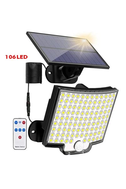Choice1 With remote 106LED Solar Light Outdoor Waterproof with Motion Sensor ...