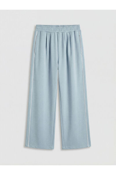 LC Waikiki Rmz Gi̇yi̇m Farkiyla Wide Leg Girls' Soft Touch Sweatpants