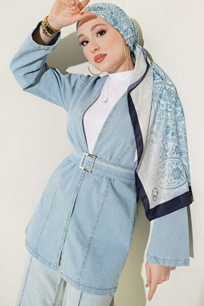 VOLT CLOTHİNG curea cu cataramă Kimono din denim cu curea