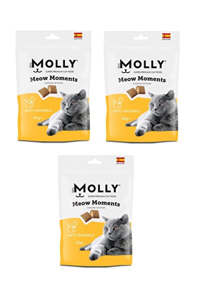 Molly Meow Moments Anti Hairball Tüy Yumağı Önleyici Kedi Ödül Maması 60 Gr. ...