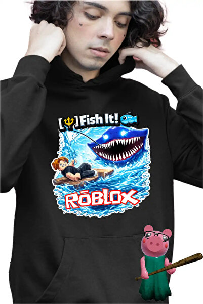 OEM Hanorac Copii Baieti Roblox Fish it Pescar Huggy Wuggy
