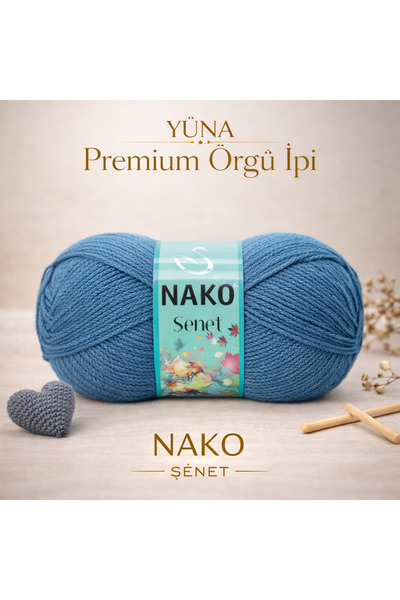 NAKO Şenet 25% Wool Knitting Yarn 6665 Light Petrol
