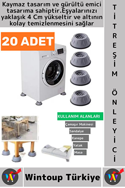 Wintoup #TitreşimÖnleyici Kaydırmaz Ses Titreşim Önleyici Çamaşır Makinesi Mo...