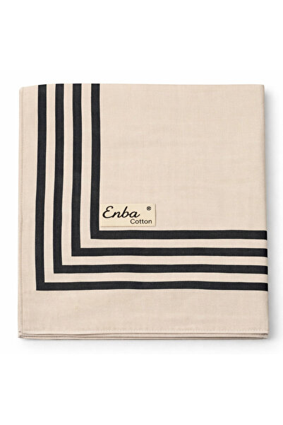 mim eşarp Enba Soft Βαμβάκι σειρές Κασκόλ Με σχέδιο - 95x95 εκ.