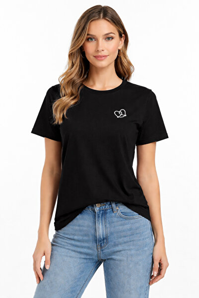 Nyla & Craft Чоловіча/жіноча футболка унісекс, бавовняна, оверсайз, з круглим...