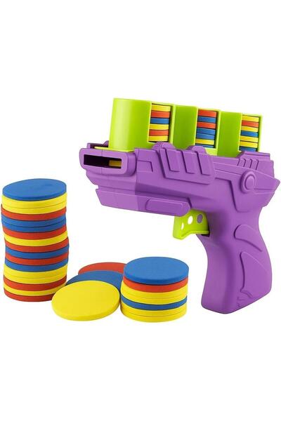 Busstier Eva Köpük Disk Atan İnteraktif Kedi Oyuncağı Tabanca – Otomatik Disk...