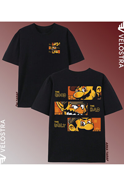 Velostra تي شيرت قطني ممشط للجنسين من Women Men Game Character مطبوع كبير الح...