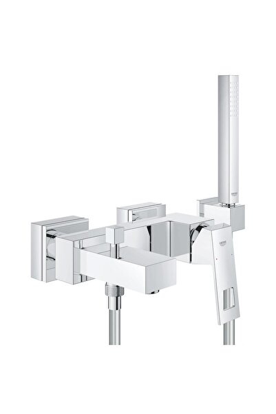 Grohe Baterie monocomanda cada cu set dus Eurocube, Crom