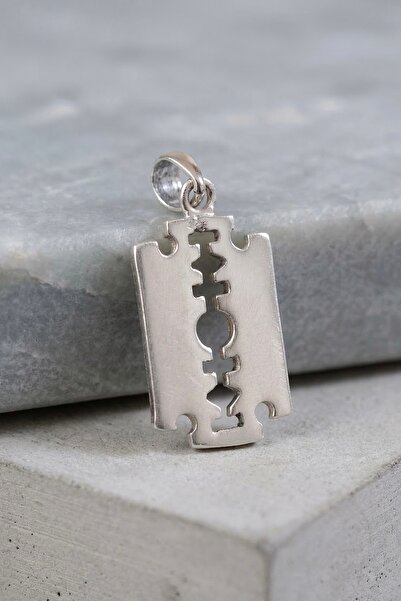 Ebrar Silver Gümüş Jilet Kolye Ucu 925 Ayar Gümüş Jilet Figürlü Unisex Kolye Ucu