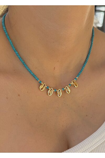 takıtarzım Turquoise Oyster Women's Necklace