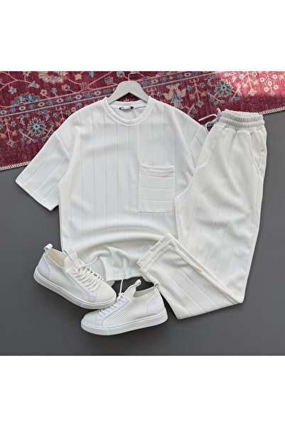 KONSEPT35 بدلة صيفية للرجال من OTTOMAN بياقة دائرية