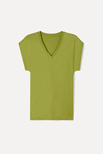 Mudo Modal Mixed V-Neck T-Shirt