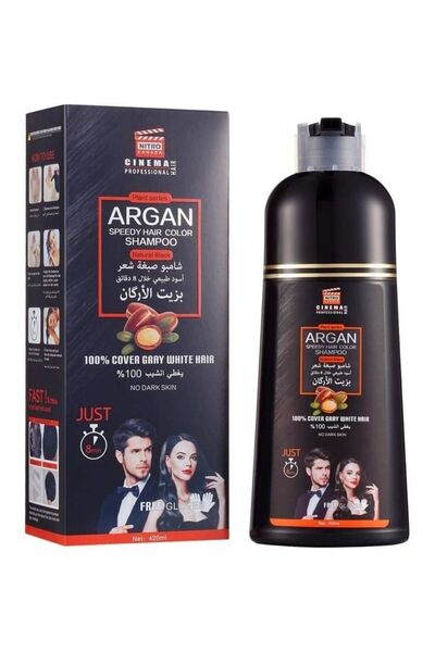 NITRO CANADA شامبو صبغ الشعر السريع بزيت الأرغان 420 مل