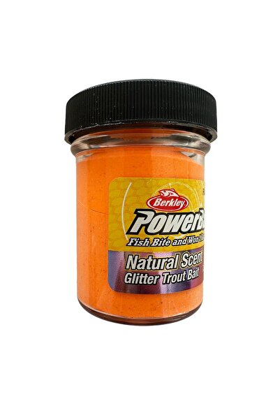 BERKLEY Power Bait Peynirli Natural Scent Glitter Flr Orange